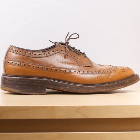 VTG Florsheim Imperial McHale 🇨🇦 9D Longwing 93602 Nailed Heel Double Sole - Picture 3 of 9